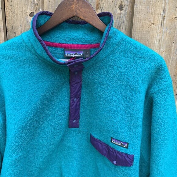 Vintage Patagonia Snap T Pullover Sweater Large - Picture 6 of 6